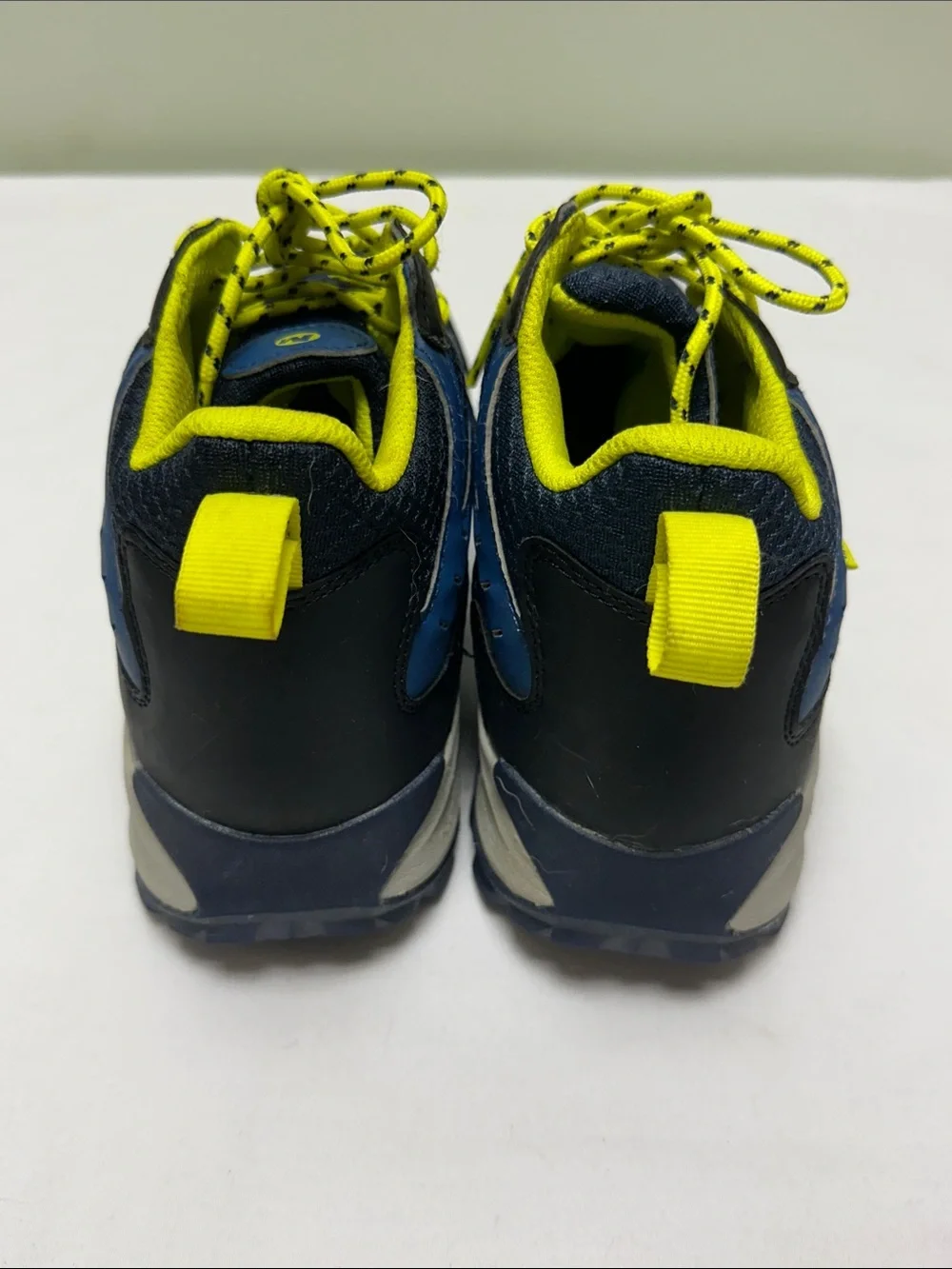 Merrell Kids Navy and Bright Yellow Lace-Up Boots